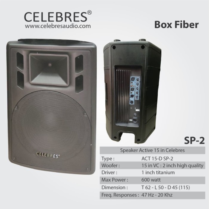 Speaker Aktif CELEBRES 15 Inch 15-D SP-2 Original no HUPER JBL RCF