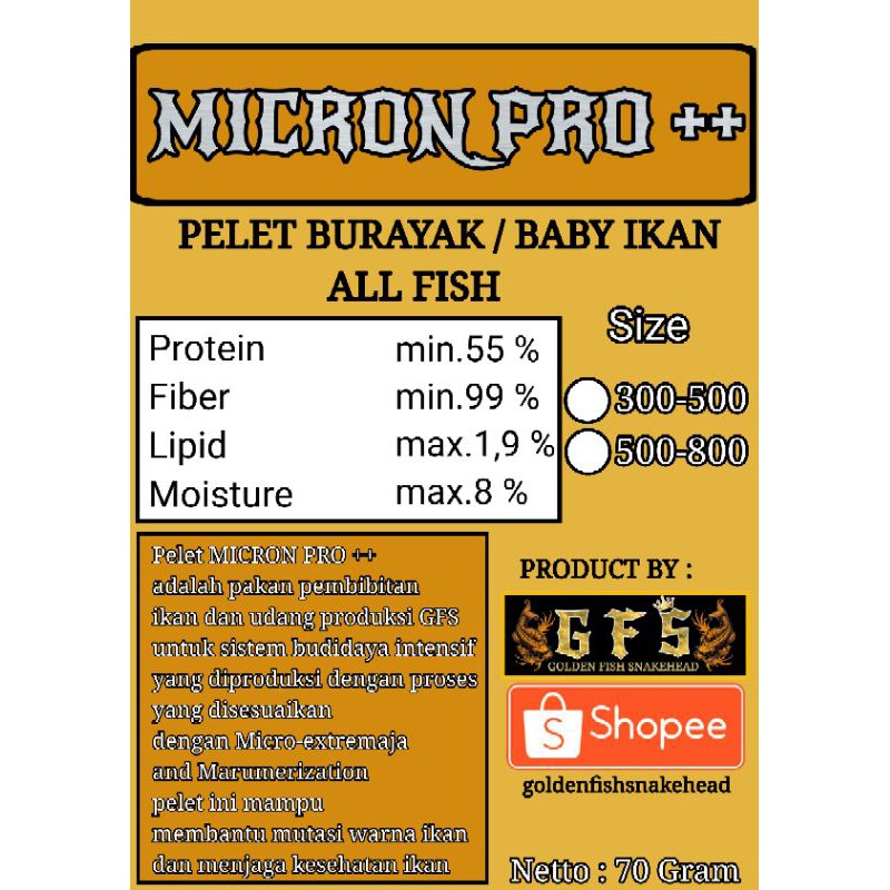 Pelet burayak MICRON PRO ++