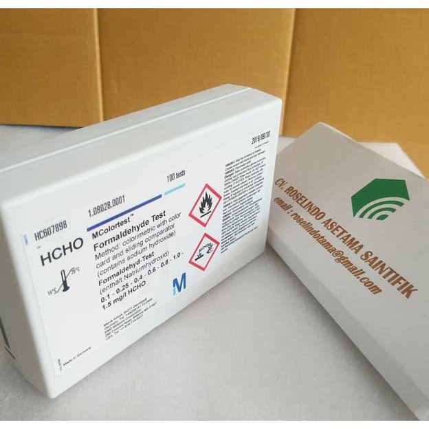 Diskon Formaldehyde Test Merck 108028.0001 Kualitas Premium