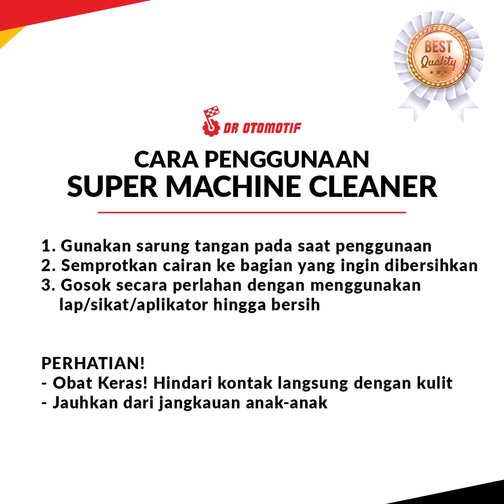DR SUPER MACHINE CLEANER Cairan Ampuh Menghilangkan Karat Pada Mesin Kendaraan Perawatan Otomotif