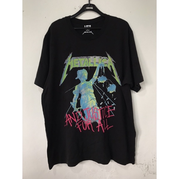 kaos metalica x uniqlo second