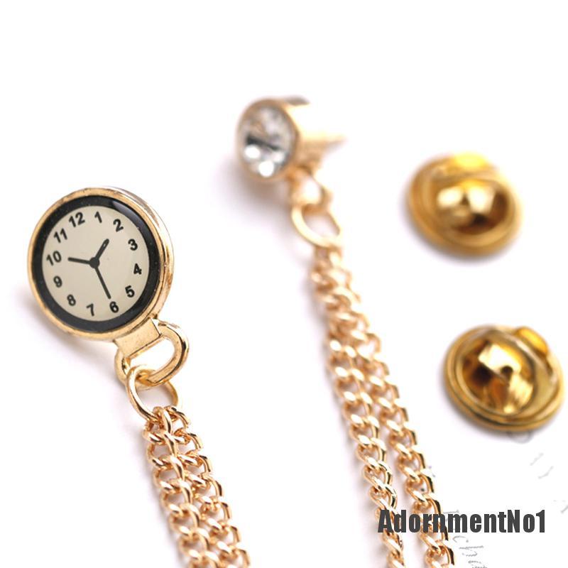 (Adornmentno1) Pin Bros Jam Kristal Retro Untuk Pria / Wanita