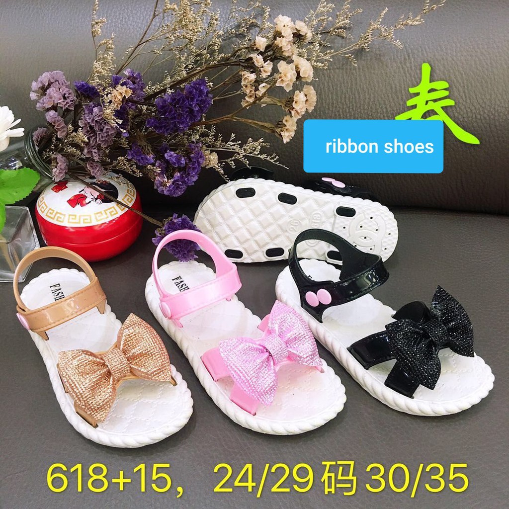 LittleAaron BUBU RIBBON 618 Sandal Anak Perempuan Bahan Karet Model Lucu 2-5 Tahun Import Sport Termurah Sendal Bayi Anak Cewek Cowok