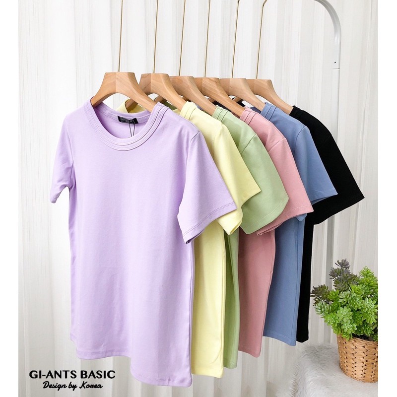 TERBARU ATASAN GIANTS BASIC | KAOS MODEL KERAH GARIS 2 IMPORT BANGKOK (BJGB173)