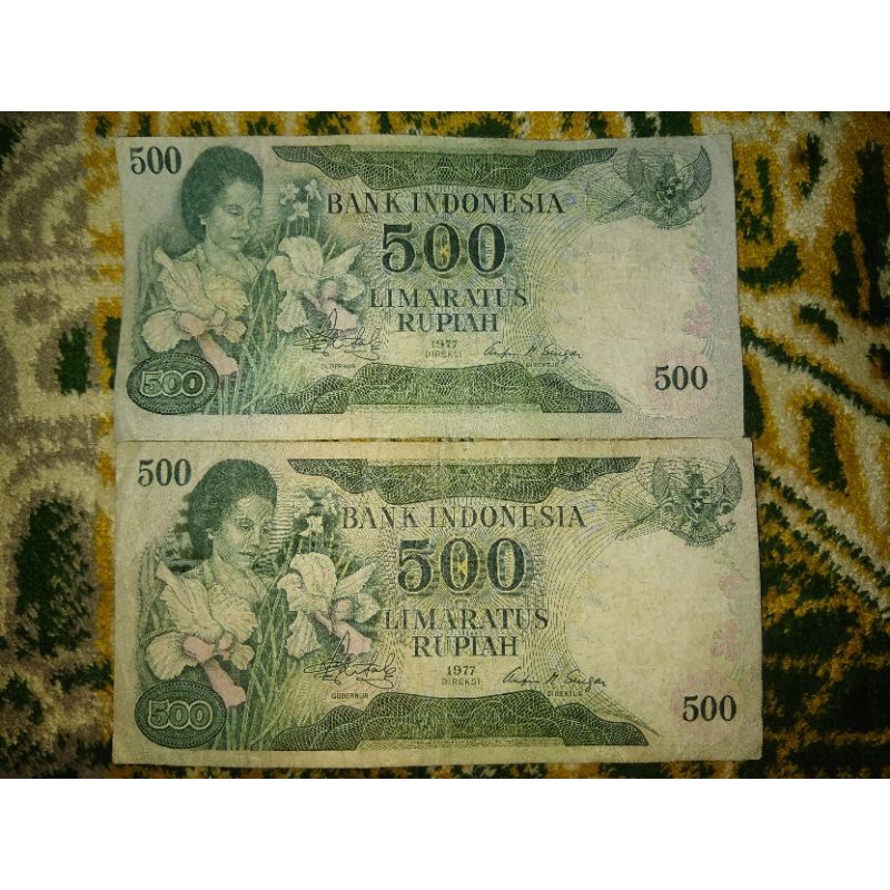 Uang Kuno Asli 500 Rupiah Ibu Konde Tahun 1977
