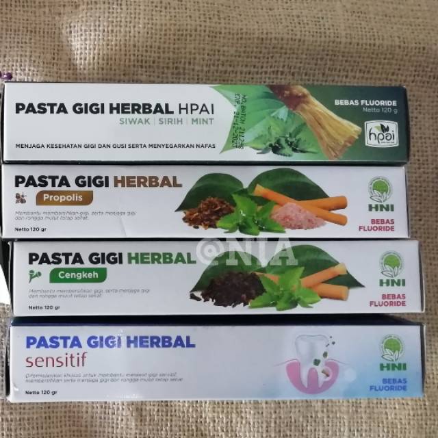 Pasta Gigi Herbal HPAI Sensitif, Cengkeh, propolis