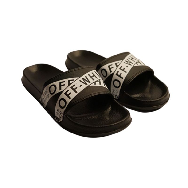 Sandal Off-WHITE Slides, Sandal Pria Murah, Sandal Slide Off-WHITE Sandal KAWS Sesame Street Supreme