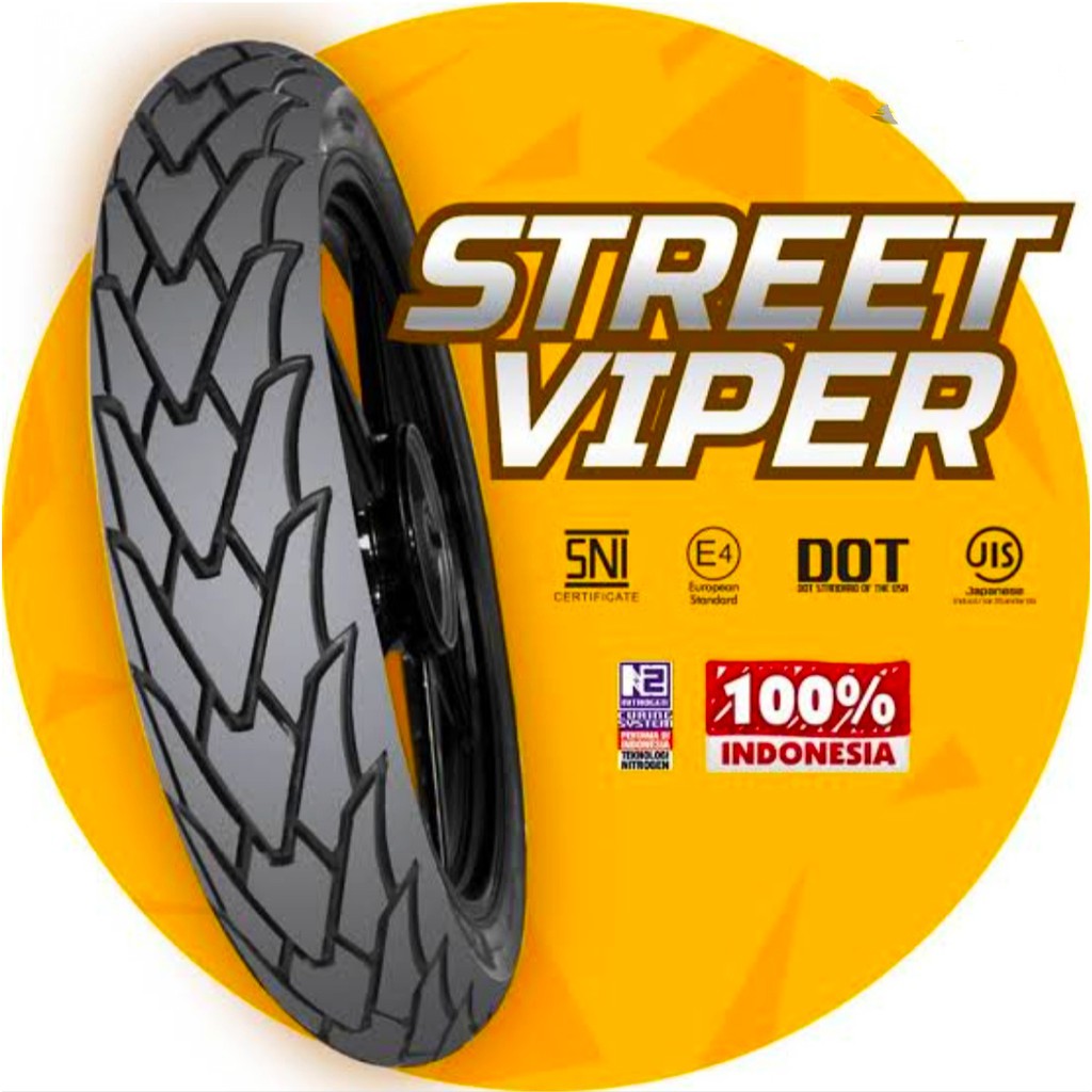 Ban Luar MIZZLE Street Viper Ukuran Ring 14 80 90 90 90 100 80 Tubeless Beat Vario Scoopy Mio