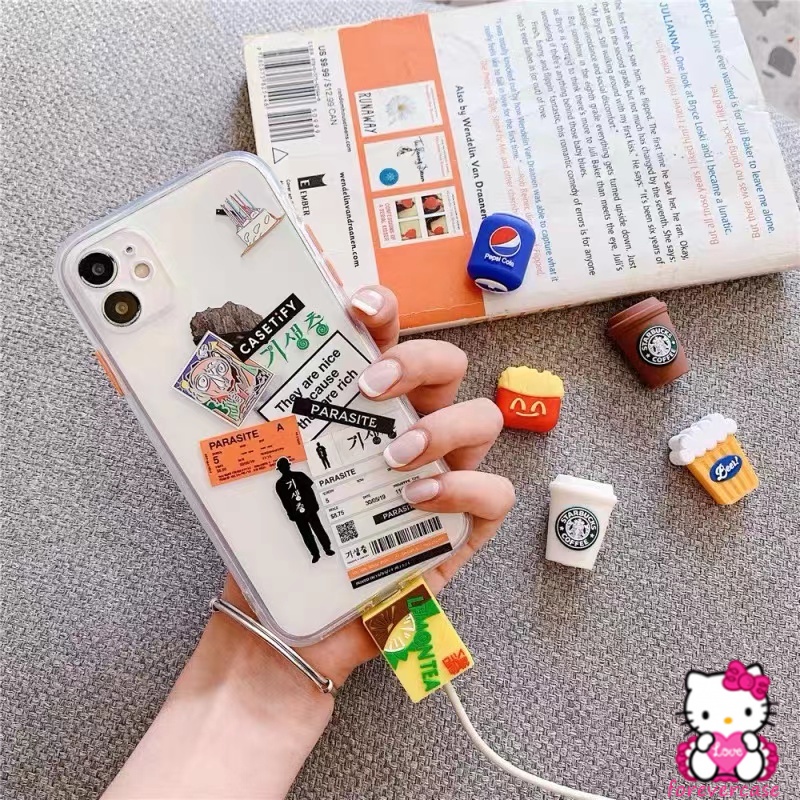 Pelindung Kabel Data / Charger Usb Tipe C Bentuk Kartun Lucu Untuk Android / Iphone