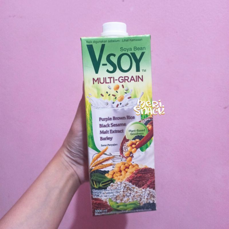 

V-Soy Multi Grain 1 Liter / Susu Kedelai / Vsoy Multigrain