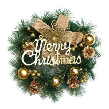 

BISA BAYAR DITEMPAT Hiasan Krans Natal / Pita Vintage Gold NEW Kode 1196