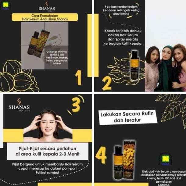Terlaris Paket Anti Uban Shanas Shampo + Shanas Serum Anti Uban Trendi