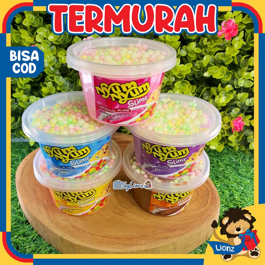 slime Nyam-nyam base original free fake rice crispy (bukan makanan) by Lionz.idn