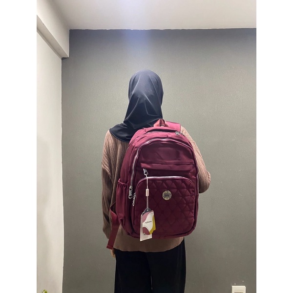 Tas Ransel Jumbo Tas Ransel Sighmon 905XL-72 Bahan Kanvas Size 43x18x30 cm. Tas Wanita Tas Ransel Wanita Import BEST SELLER TERBARU BISA BAYAR DITEMPAT.!!!!