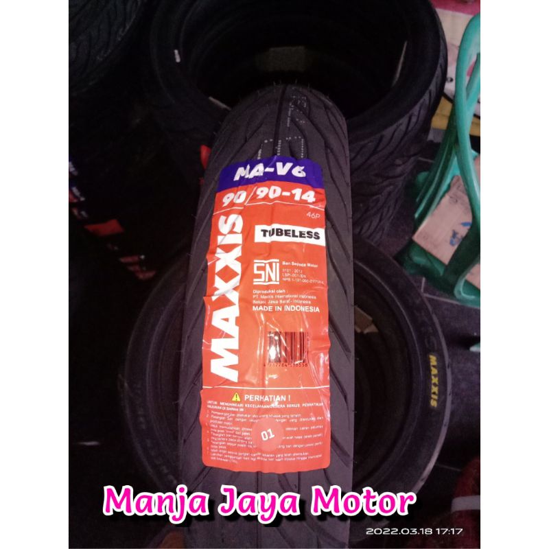 ban tubeles maxxis MA-V6 90/90-14 for matic beat / vario / spacy / Scoopy lama