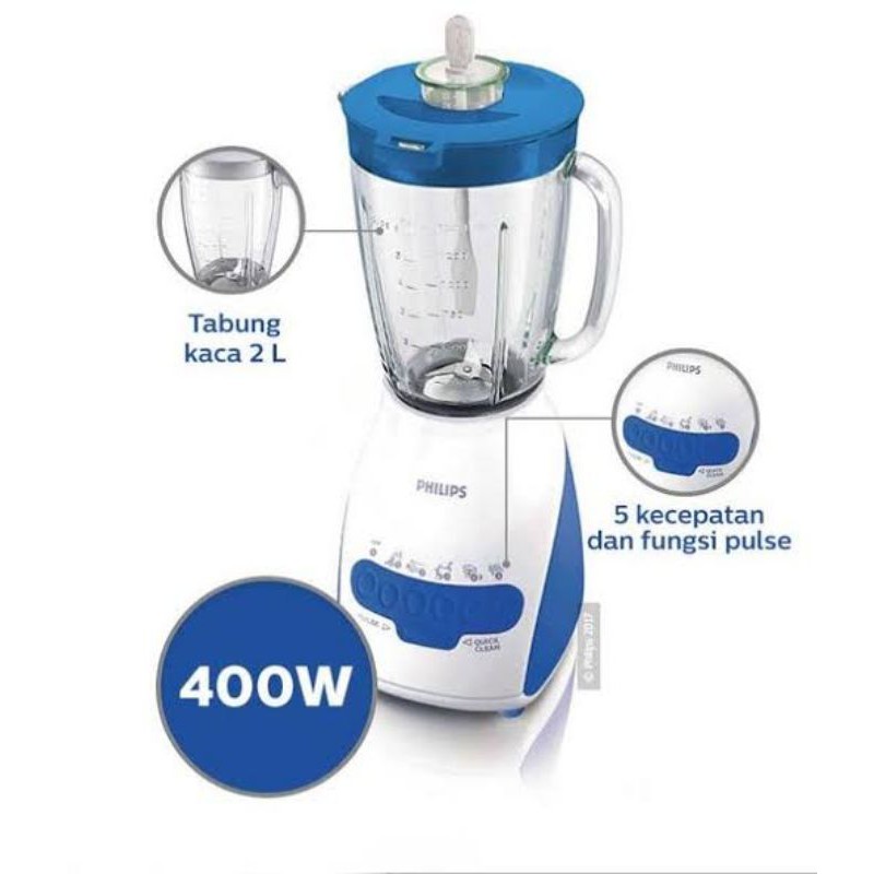 Blender Kaca Philips HR 2116 ORIGINAL / Glass Jar HR2116