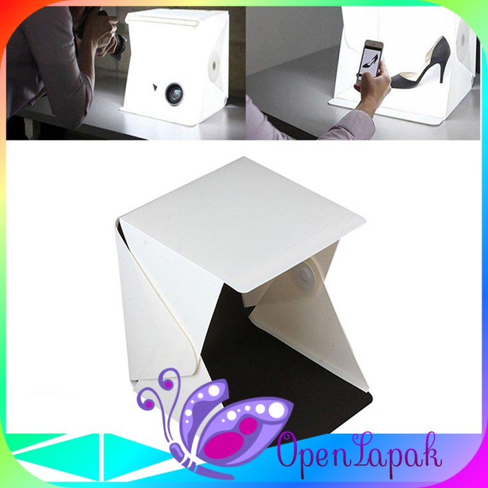 STUDIO MINI UNTUK FOTO PRODUK ONLINE SHOP mini photo studio portable magic box foto with led PVC