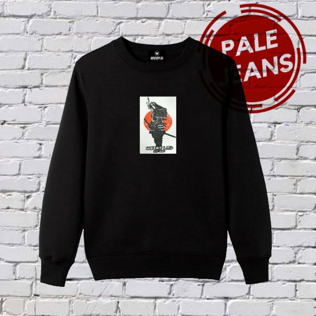 PALE JEANS Sweatshirt JAPAN EDITION / CREWNECK JPN / Sweater Oblong Jepang Original Distro Pria.-JPN3