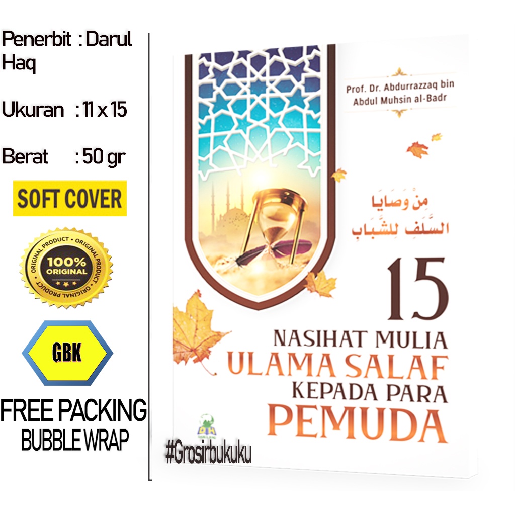 Buku Saku 15 Nasihat Mulia Ulama Salaf Kepada Para Pemuda - Darul Haq