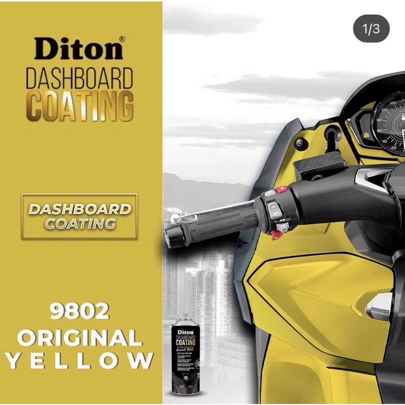 Cat Semprot Diton Premium Dashboard Coating 400cc - Original Yellow 9802