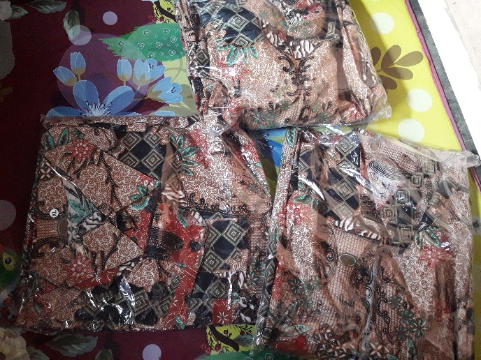 Batik Couple Keluarga Sania Ruffle Ori Ndoro Jowi Dnt Motif Toples