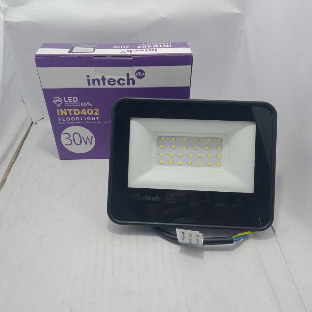 Intech Flood Light 30W - Putih