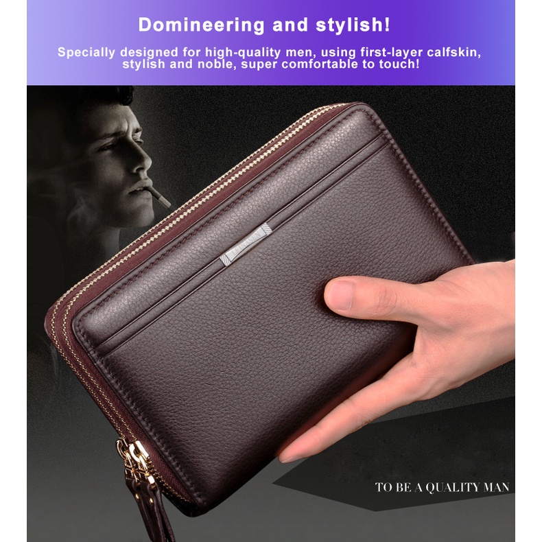 Dompet Panjang Exclusive Premium PRIA Rhodey ORIGINAL 100% Import exclusive  Dompet Clutch dompet HP Premium coklat / dompet Pria / dompet sultan / dompet tangan / dompet executive / dompet boss / dompet cowok / cowo / elegant / dompet kulit