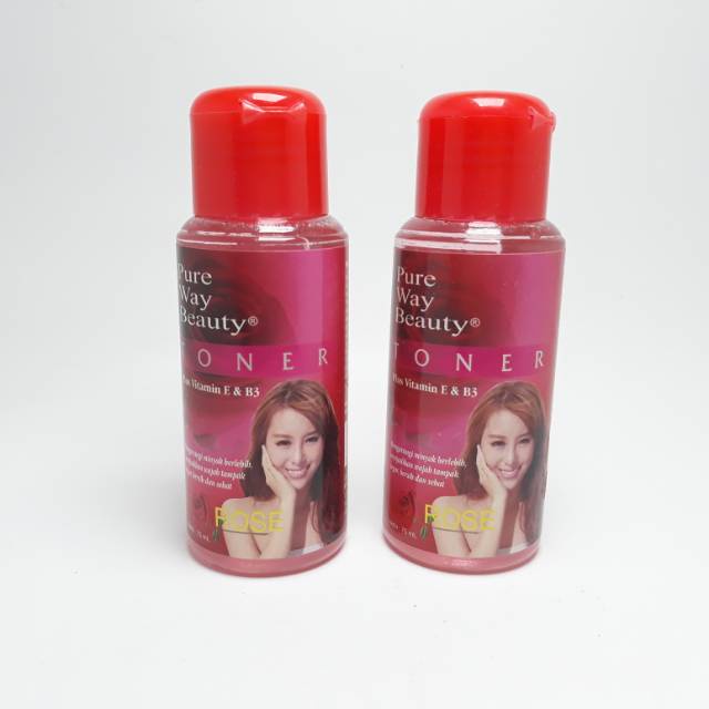 BPOM - Toner Rose Pure Way Beauty - Toner Wajah Rose 75ML