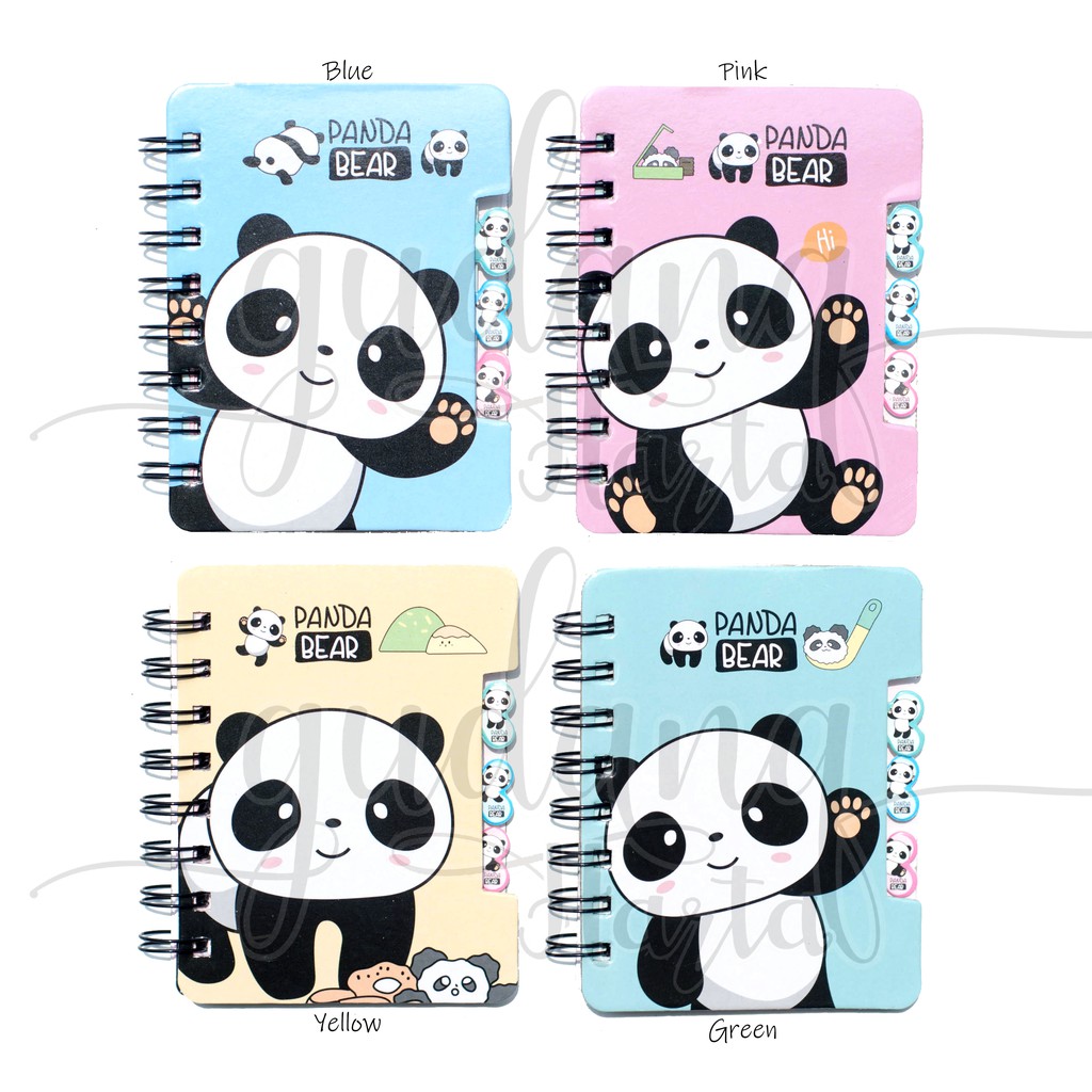 Notebook Happy Panda Memo Unik Notepad Lucu Buku Tulis Catatan GH 308078