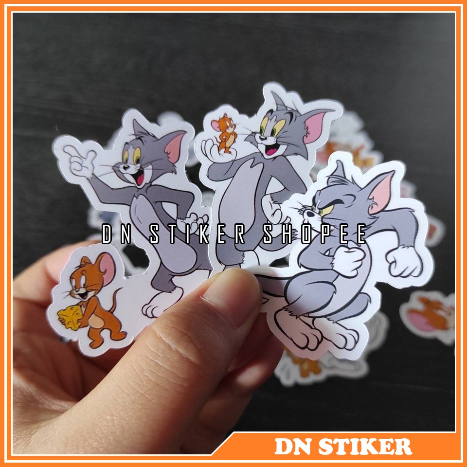 

stiker tom and jerry Stiker kertas karakter Tom&Jerry 17pcs Sticker aksesoris