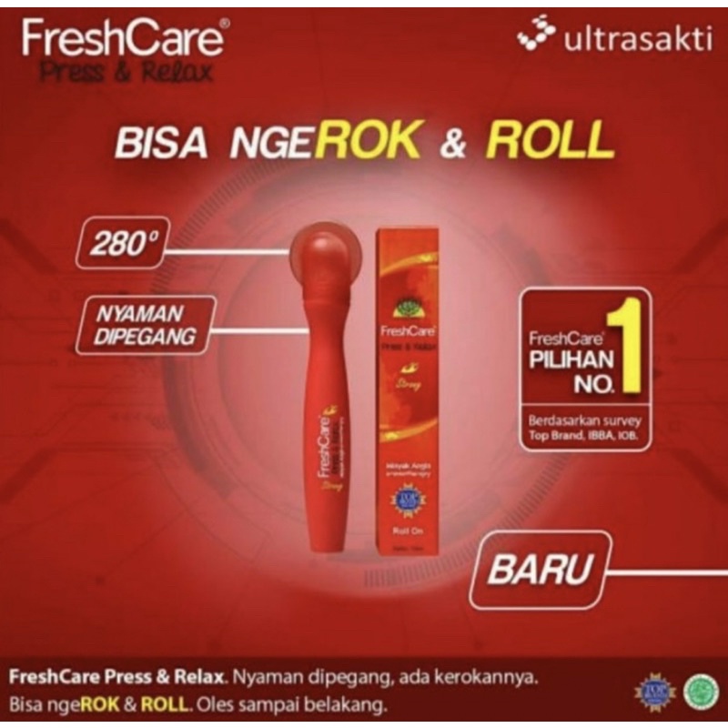 Freshcare press and relax 10 ml ( ngerock and ngeroll pijat )