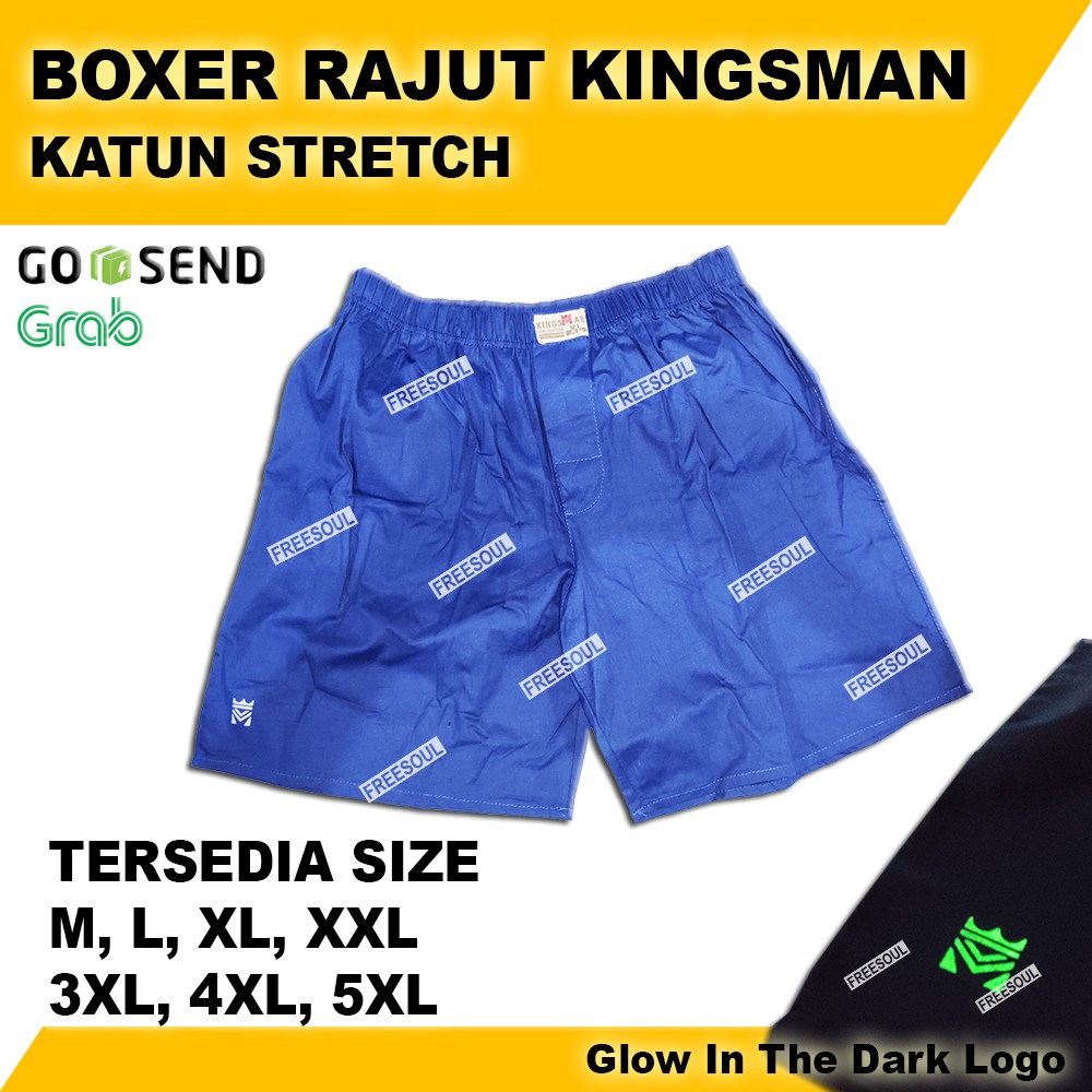  Celana  Dalam  Pria KingsMan Celana  Boxer RAJUT KATUN  