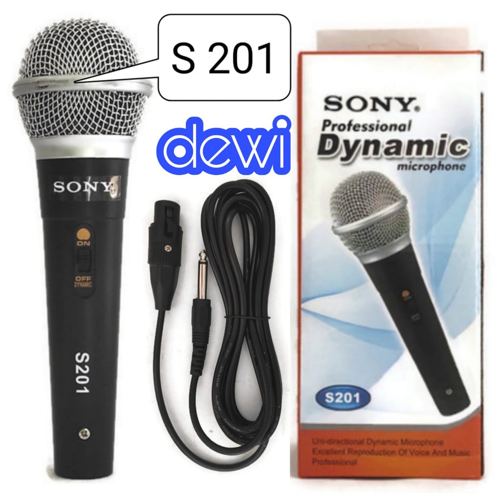 MIC MURAH MICROPHONE KABEL MIK JACK BESAR TERMASUK KABEL