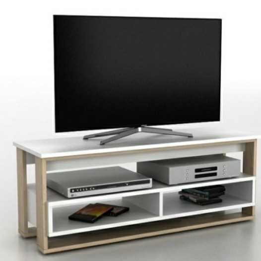 rak tv informa gasglow putih meja tv stand tv stand ruang tv