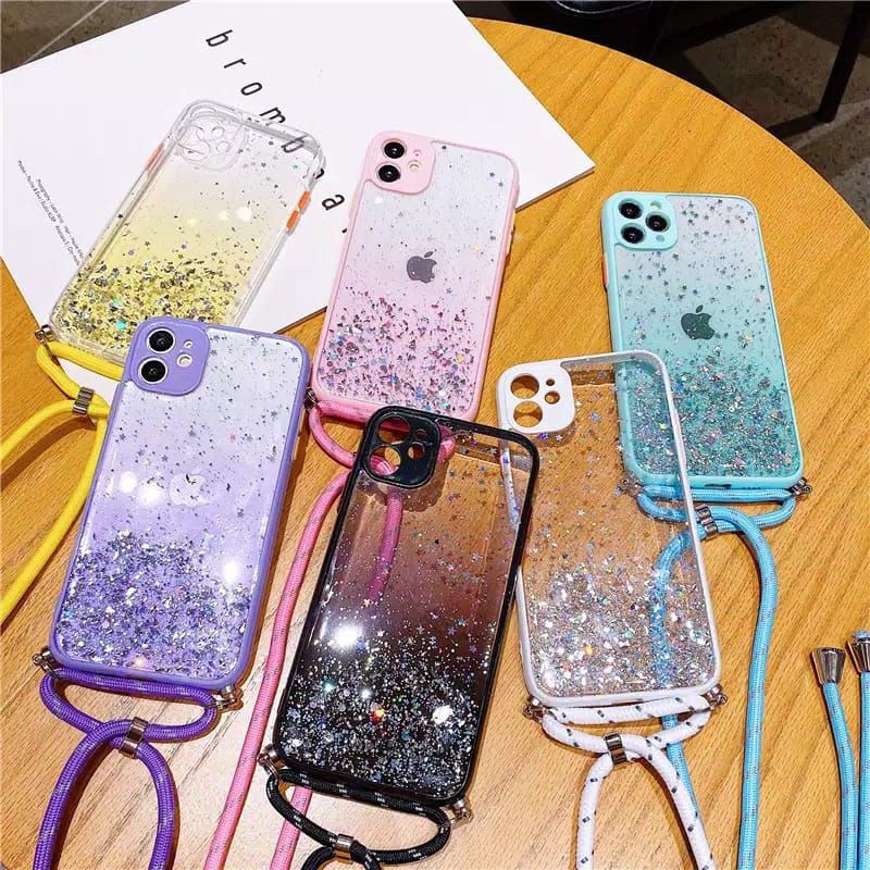 0500 VVV CASE slingcase Aero gliter Oppo A37 A15 A15s A5 A9 2020 A31 A52 A92 A33 A53 A3s A12 A5S A7 