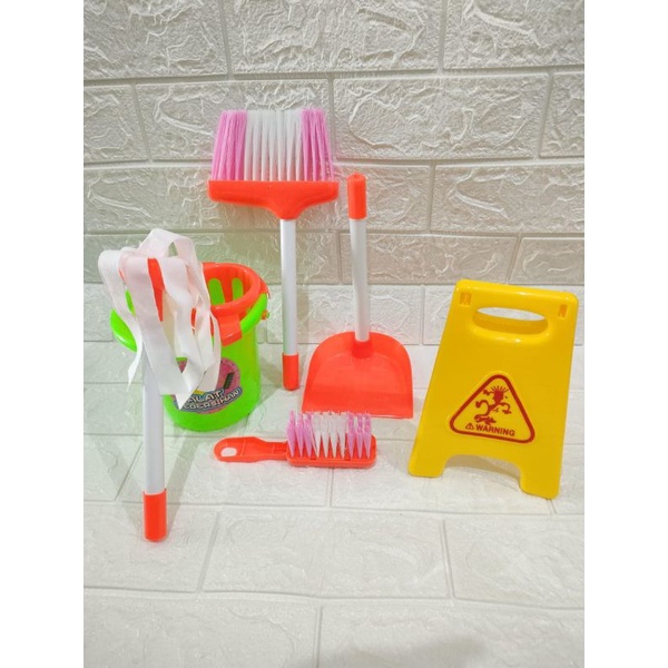 Mainan alat kebersihan anak mainan edukasi cleaning tools MC01