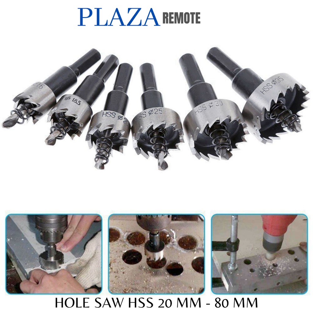 MATA BOR BESI HOLE SAW HSS TITANIUM DRILL BIT BESI METAL CARBIDE 21.5 MM