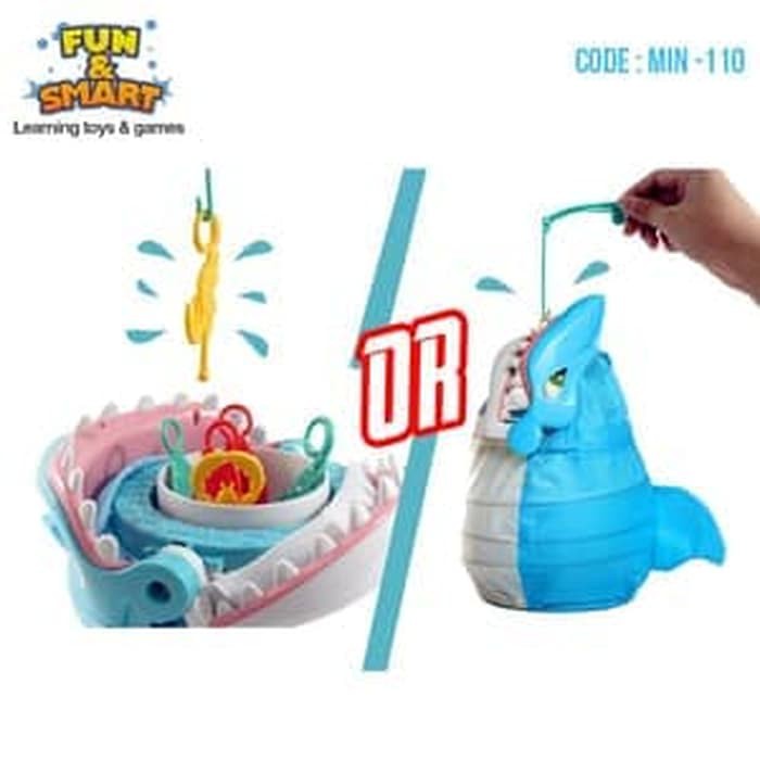 MAINAN ANAK MANCING HAPPY HIU PANCING IKAN PANCINGAN SHARK GIGIT JARI FAMILY GAME TOYS KIDS MAGNET C