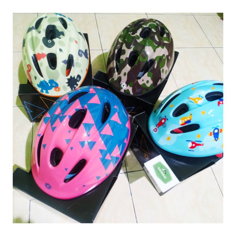 SP15D RAYA88 HELM POLYGON ANAK SEPEDA ANAK CEWEK COWOK ORIGINAL
