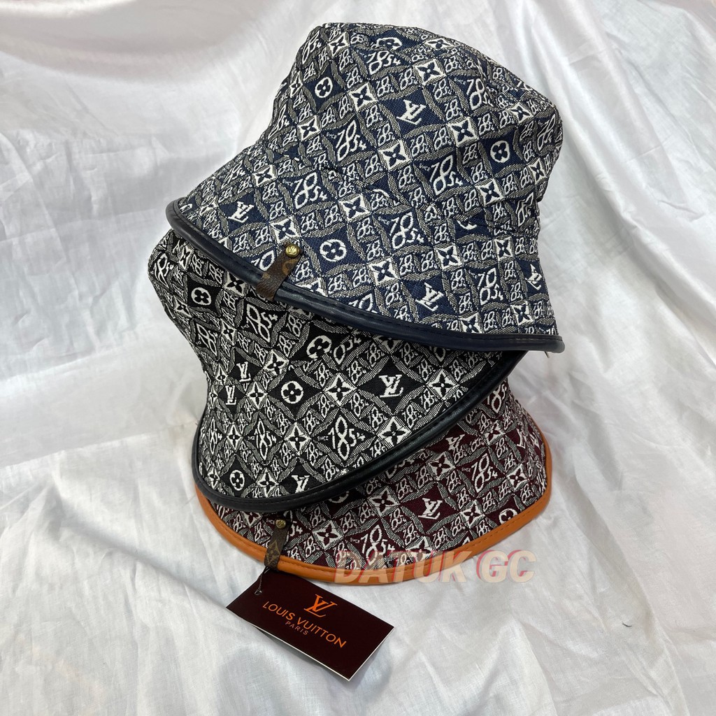 TOPI BUCKET IMPORT LV LOUIS VUITTON PARIS HAT 3 VARIASI WARNA