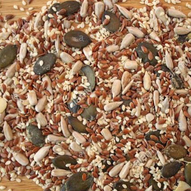 

Mix Power Seed (Sunflower Seed, Pumpkin Seed, Flax Seed & Sesame Seed) 50gr Mentah