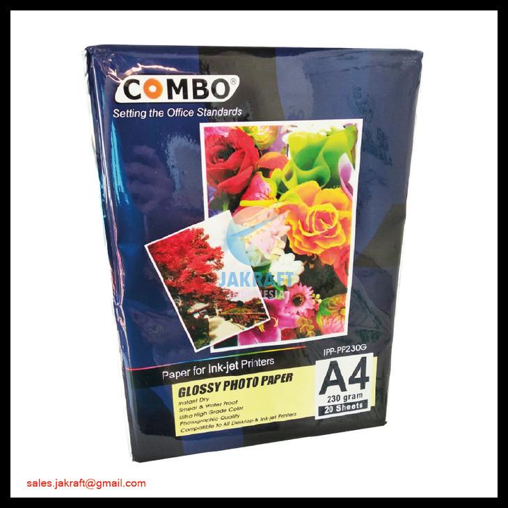 

Kertas Foto A4 Tebal 230 Gram Gsm Glossy Photo Paper Seperti Joyko Kode 728