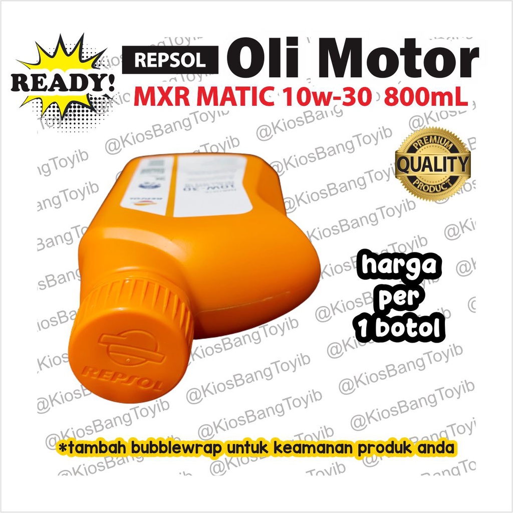 Oli Mesin Motor REPSOL MXR Matic 4T 10W-30 800mL (100% ORI)