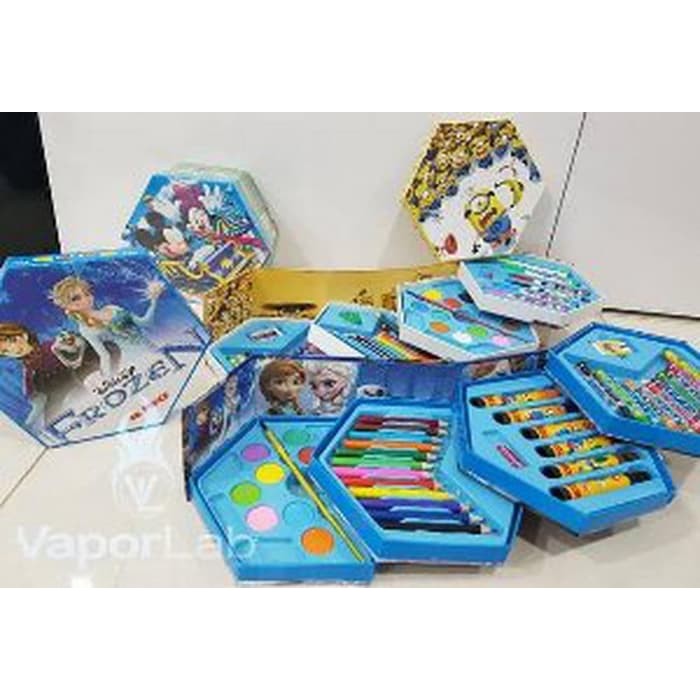 

me185 Sale - 4 in 1 CRAYON STATIONARY SET 46 PC ALAT MENGGAMBAR PENSIL