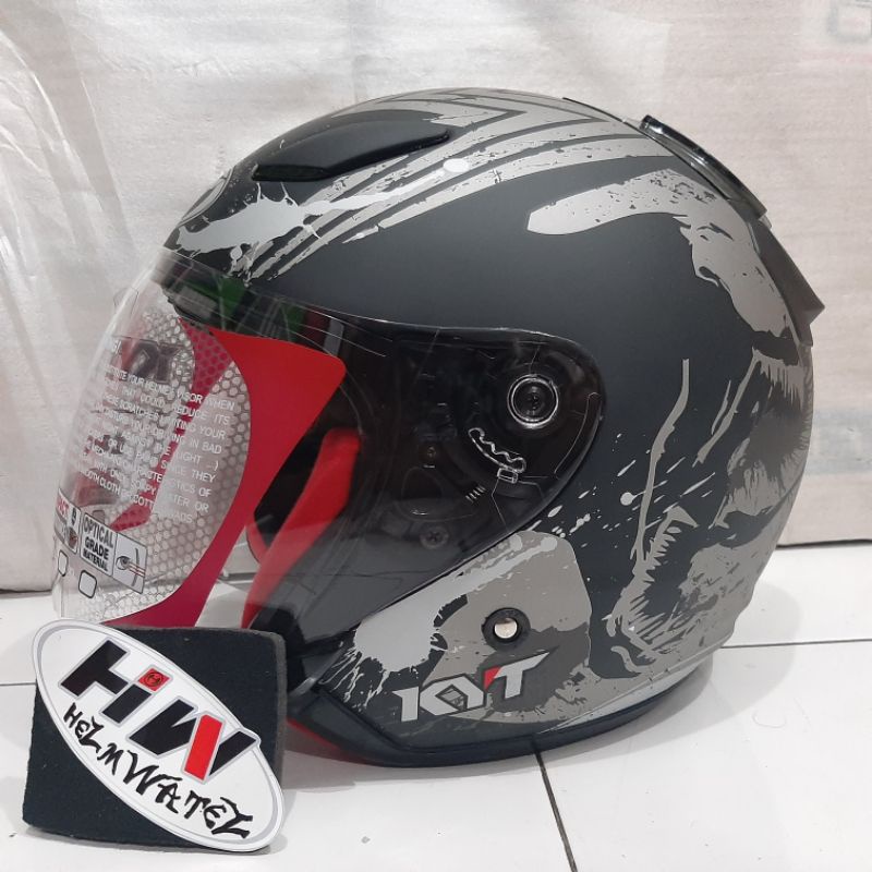 KYT DJ MARU VENOM HITAM DOFF