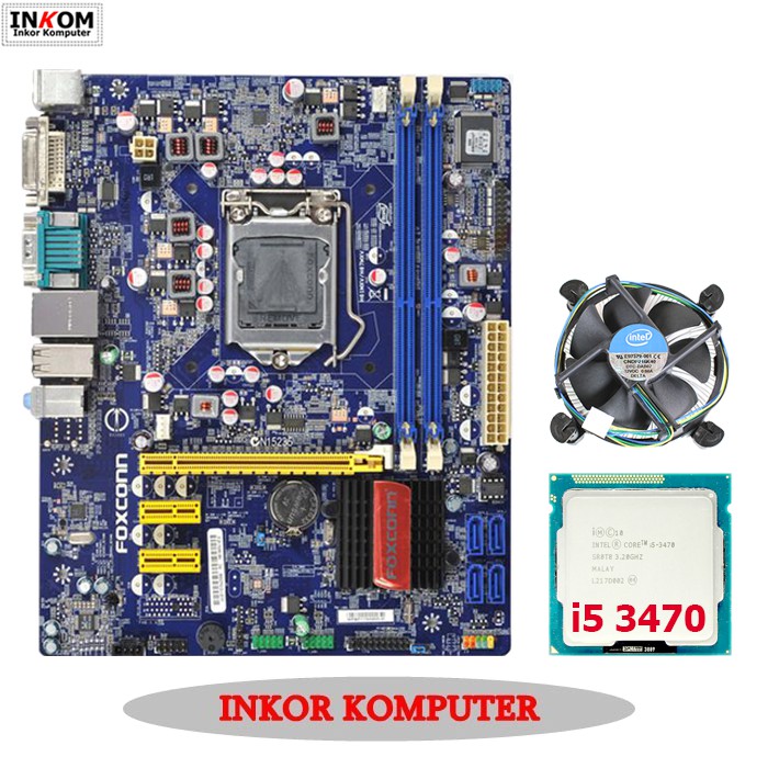 Motherboard Intel LGA 1155 H61 + Processor Intel Core i5 Ivy Bridge