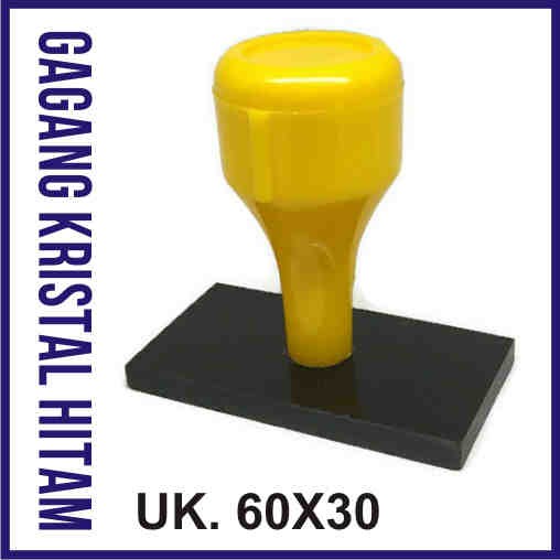 GAGANG STEMPEL KRISTAL HITAM UK.60X30