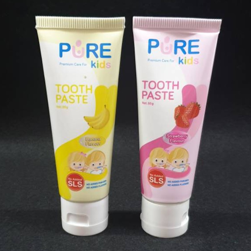 Pure Kids Tooth Paste 50gr Pasta Gigi Anak Pure Banana Strawberry