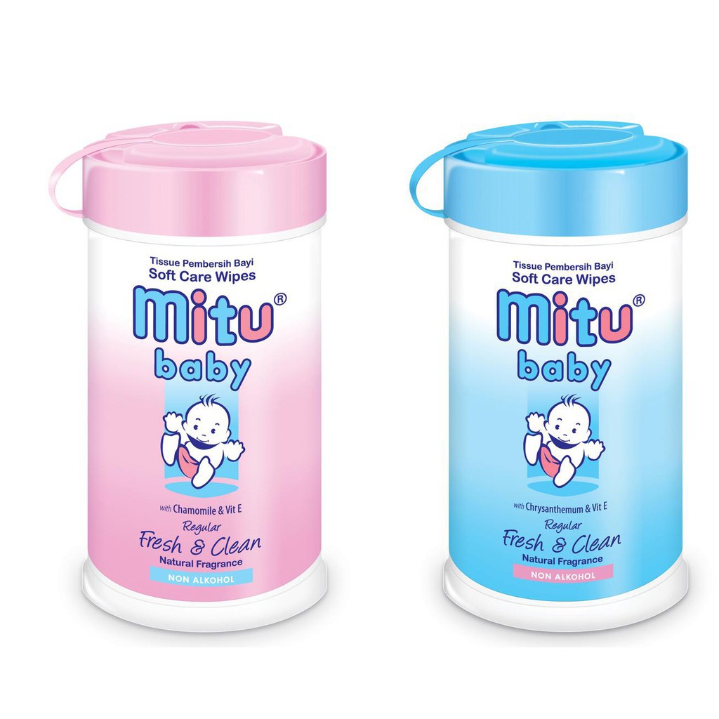 TISSUE BASAH MITU BIRU/PINK