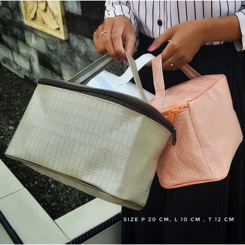 MANO POUCH KOSMETIK MODEL KERANJANG  STYLISH SUPER MURAH